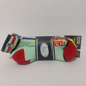 Hasbro Gaming Mens Quarter Socks 4 Pack  Monopoly & Clue Design  One Size